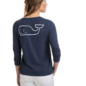 Vineyard Vines Long Sleeve Whale Tee